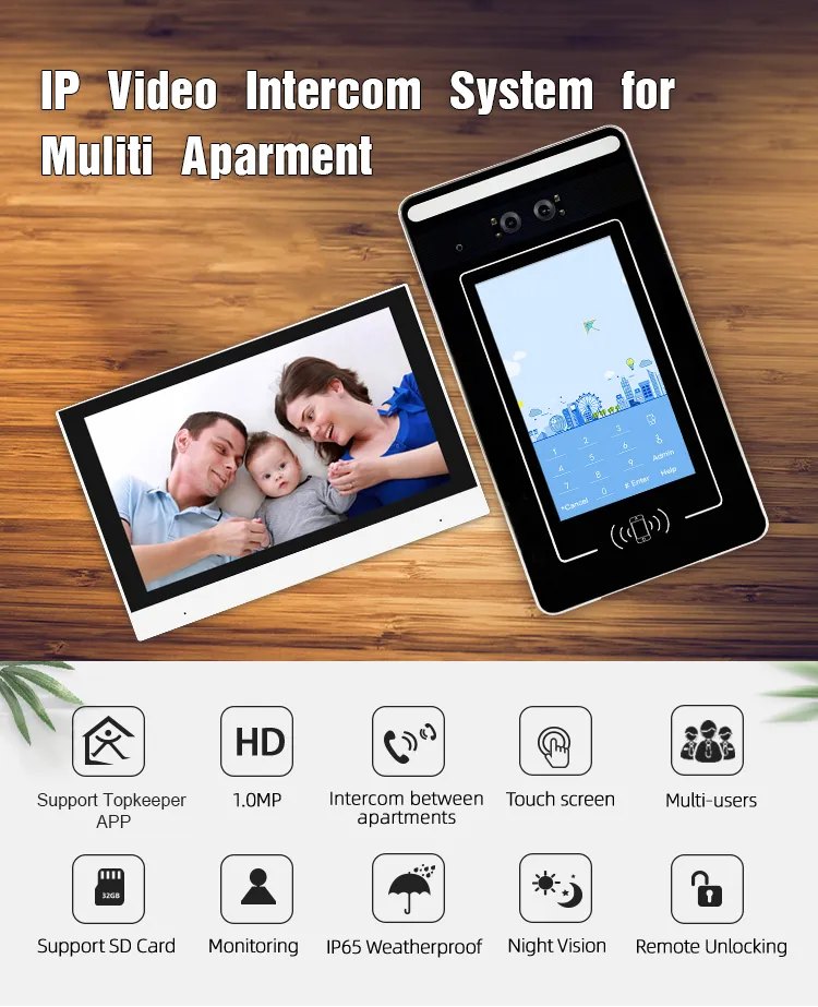 Sistema IP de video intercomunicador y control de acceso